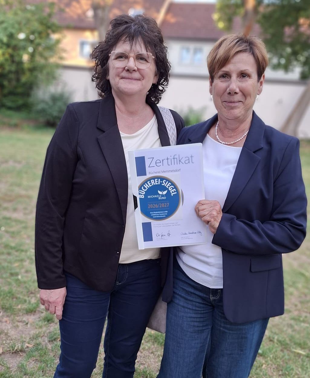 Bücherei Memmelsdorf erhält Büchereisiegel in GOLD