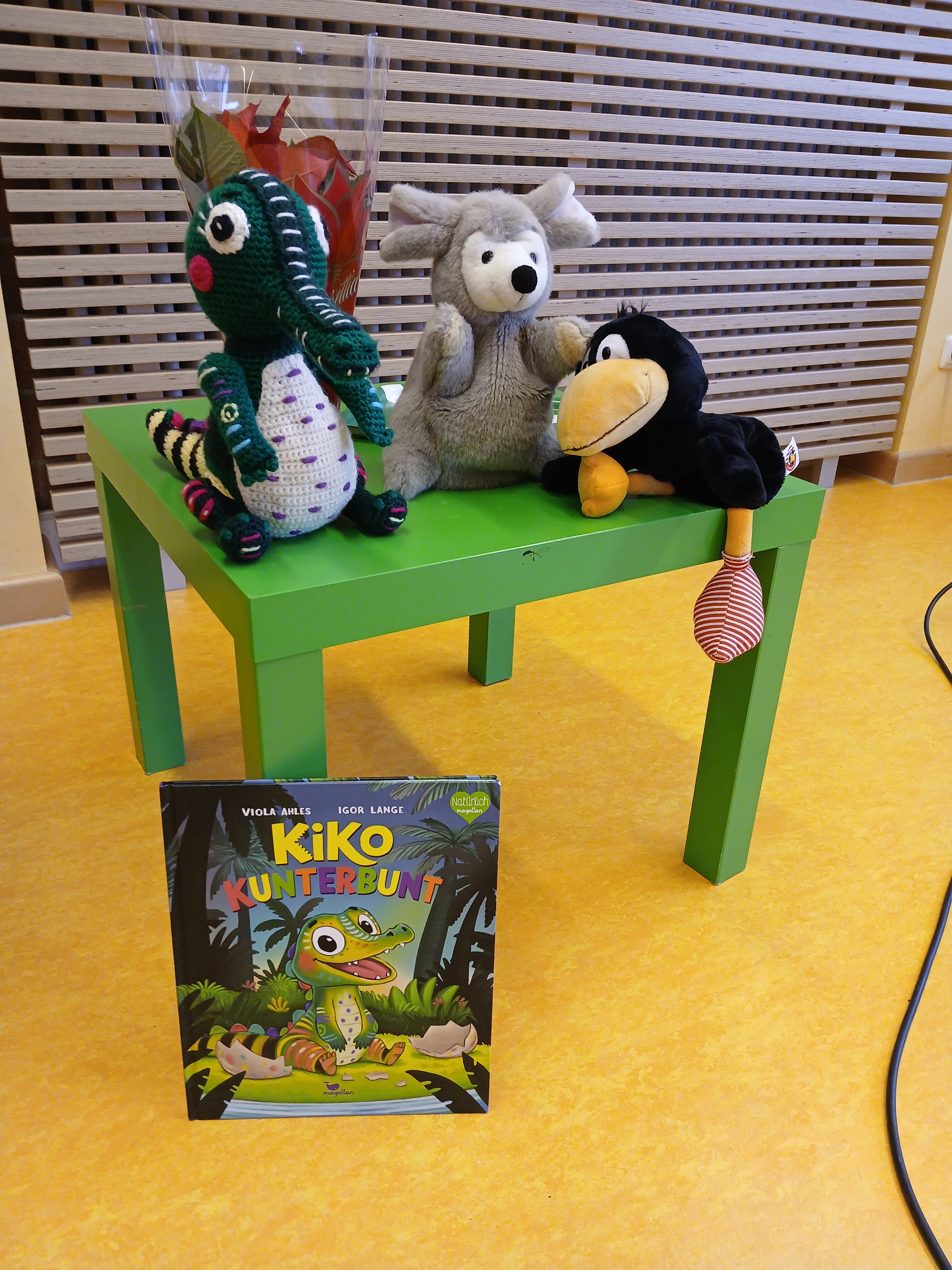 Lesung mit Viola Ahles mit ihrem Kinderbuch Kiko Kunterbunt in der Kindertagesstätte St. Franziskus Drosendorf