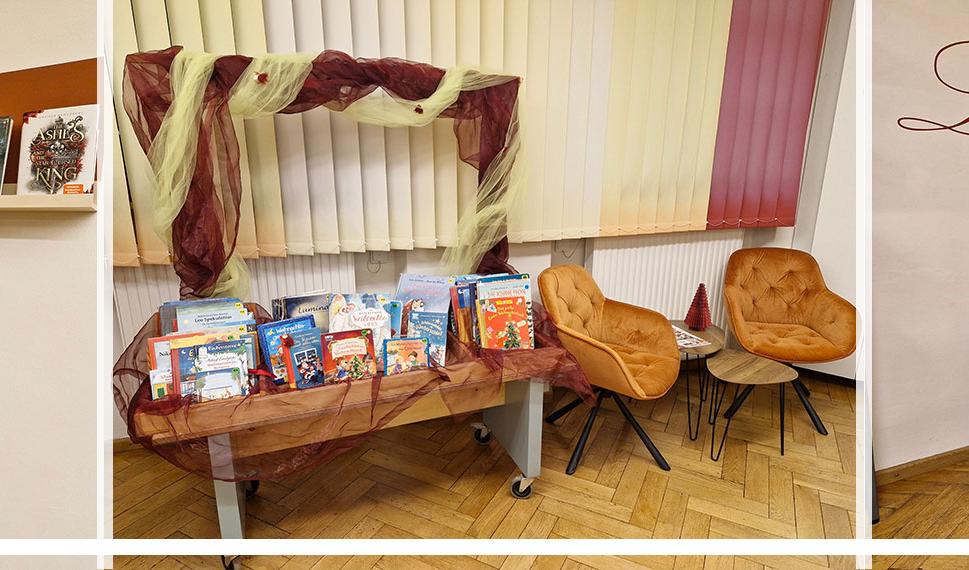 Slider im Kopf der Homepage der Bücherei Memmelsdprf